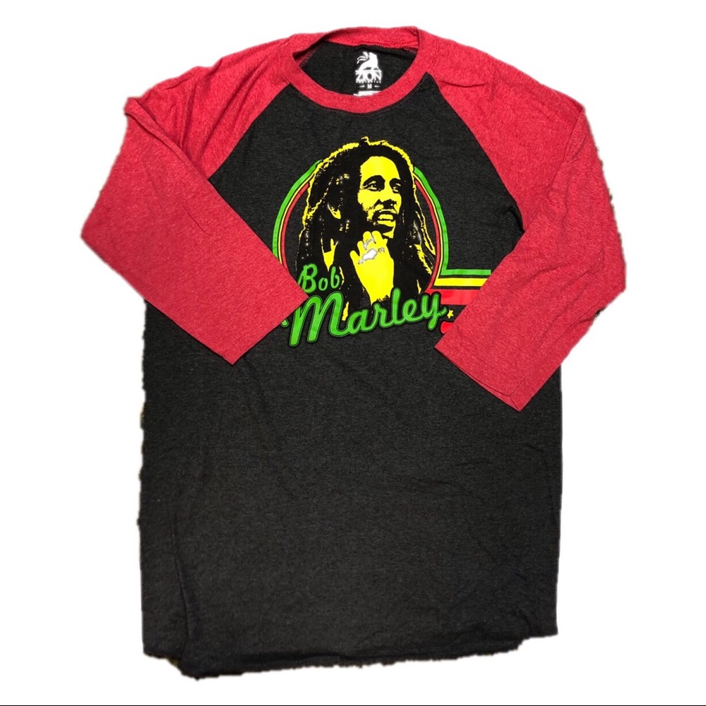Zion Rootswear Baseball Style Bob Marley Tee